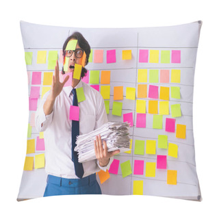 Personality  Young Employee In Conflicting Priorities Concept  Pillow Covers
