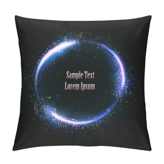 Personality  Glittering Star Dust Circle Pillow Covers
