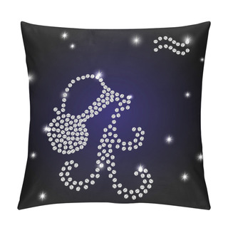Personality  Zodiac Aquarius Is The Starry Sky Pillow Covers