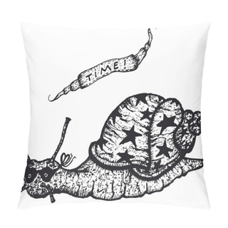 Personality  Snail Character Pillow Covers
