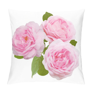 Personality  Rose Bunch Isolated On White Background Pillow Covers