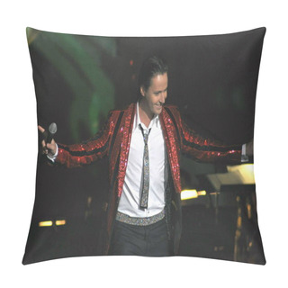 Personality  Russian Singer Vitas Performs During A Charity Concert In Shanghai, China, September 18, 2010. Pillow Covers