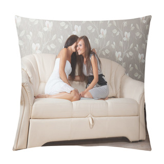 Personality  Two Gossips Women Pillow Covers