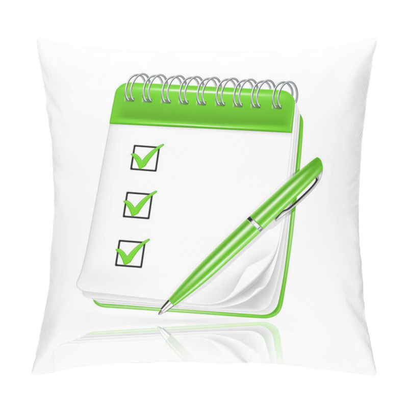 Personality  Spiral Notebook Vector Icon Pillow Covers