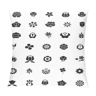 Personality  Simply Flower Icons Pillow Covers