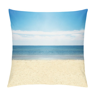 Personality  Empty Beach. Pillow Covers