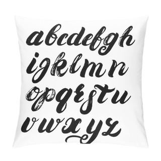 Personality  Hand Written Brush Alphabet. Pillow Covers