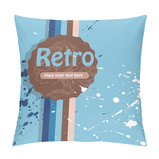 Personality  Vector Retro Background. Vector  Illustration  Pillow Covers