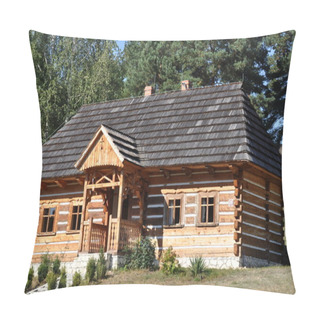 Personality  Little Wooden Cottage In The Woods Pillow Covers