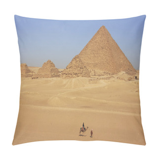 Personality  Pyramid Of Menkaure And Pyramids Of Queens, Cairo Pillow Covers