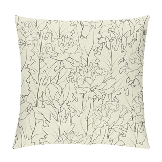 Personality  Flower Field Line Pillow Covers