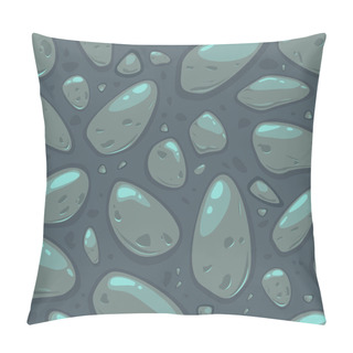 Personality  Cartoon Grey Stone Texture Pillow Covers