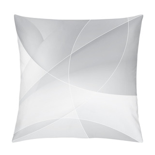 Personality  Abstract Silver Background, Vector Template Pillow Covers