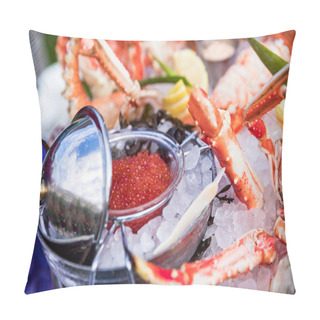 Personality  Red Caviar Served With Seafood Pillow Covers