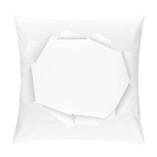 Personality  Torn Paper Hole Pillow Covers