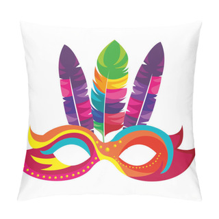 Personality  Mask Carnival Celebration Icon Pillow Covers