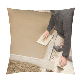 Personality  Mason Smooth The Cement Screed Pillow Covers