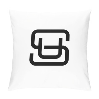 Personality  Letter SU Logo Pillow Covers