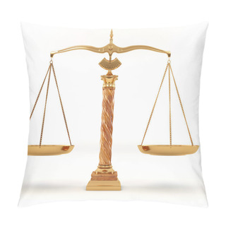 Personality  Symbol Of Justice. Scale Pillow Covers