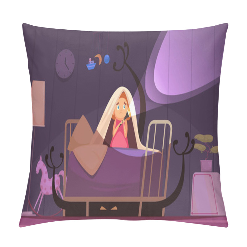 Personality  Childhood Fears Background pillow covers