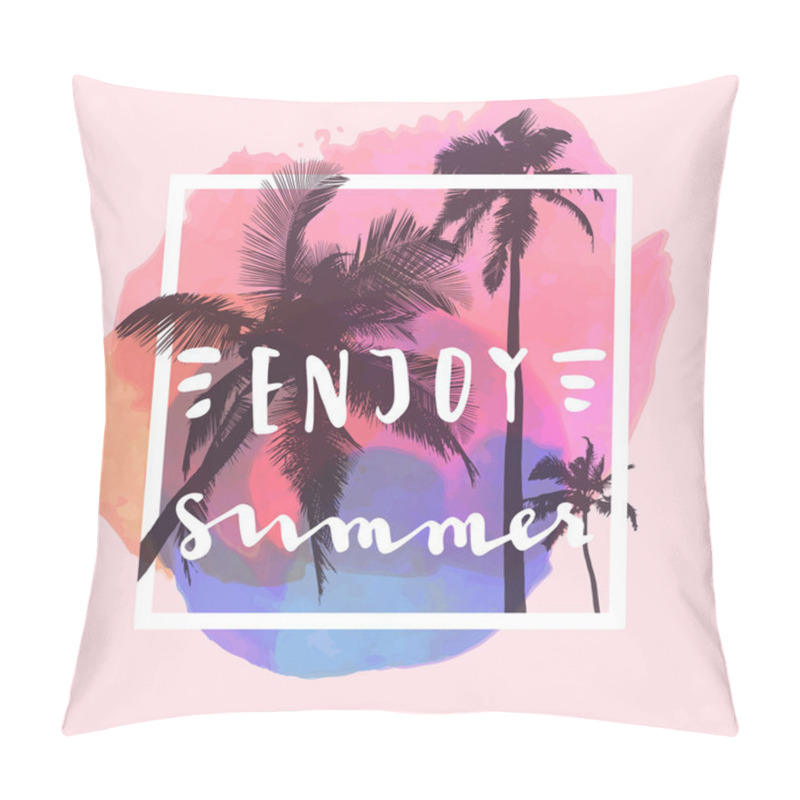 Personality  Enjoy Summer Greeting Card  Pillow Covers