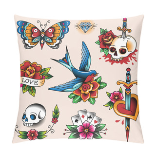 Personality  Tattoo Collection Pillow Covers