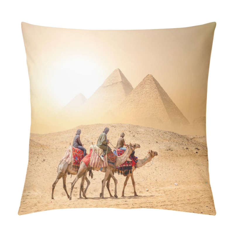 Personality  Caravan and Pyramids pillow covers
