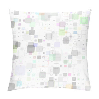 Personality  Abstract Technical Geometric Square Background Pillow Covers