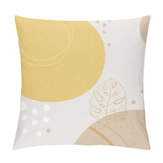 Personality  Terracotta Art Abstract. Scandinavian Style In Minimal Trendy Style. Pillow Covers