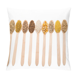 Personality  Set Of Cereals Isolated Pillow Covers