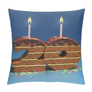 Personality  Chocolate Birthday Cake Pillow Covers