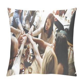 Personality  People Making Pile Of Hands Pillow Covers
