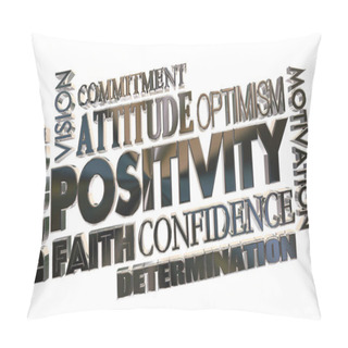 Personality  Positivity Word Collage  Pillow Covers