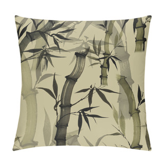 Personality  Seamless Floral Pattern With Bamboo Pillow Covers