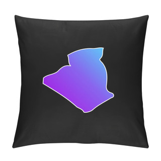 Personality  Algeria Blue Gradient Vector Icon Pillow Covers