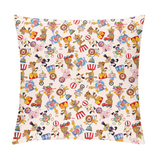 Personality  Cartoon Circus Seamless Pattern Pillow Covers