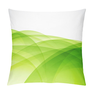 Personality  Green Eco Wave Pillow Covers