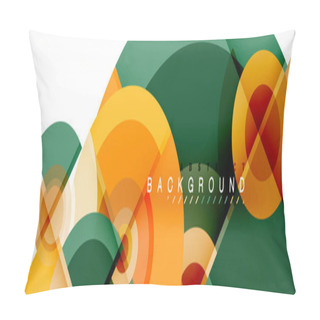 Personality  Flying Circles Geometric Abstract Background Pillow Covers