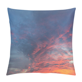 Personality  Colorful Sunset Sky And Clouds Pillow Covers