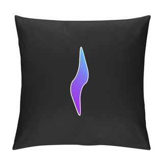 Personality  Beam Electricity Blue Gradient Vector Icon Pillow Covers