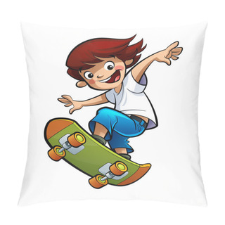 Personality  Boy Skating Pillow Covers