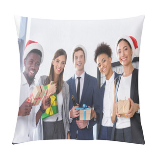 Personality  Business People With Gifts In Office Pillow Covers