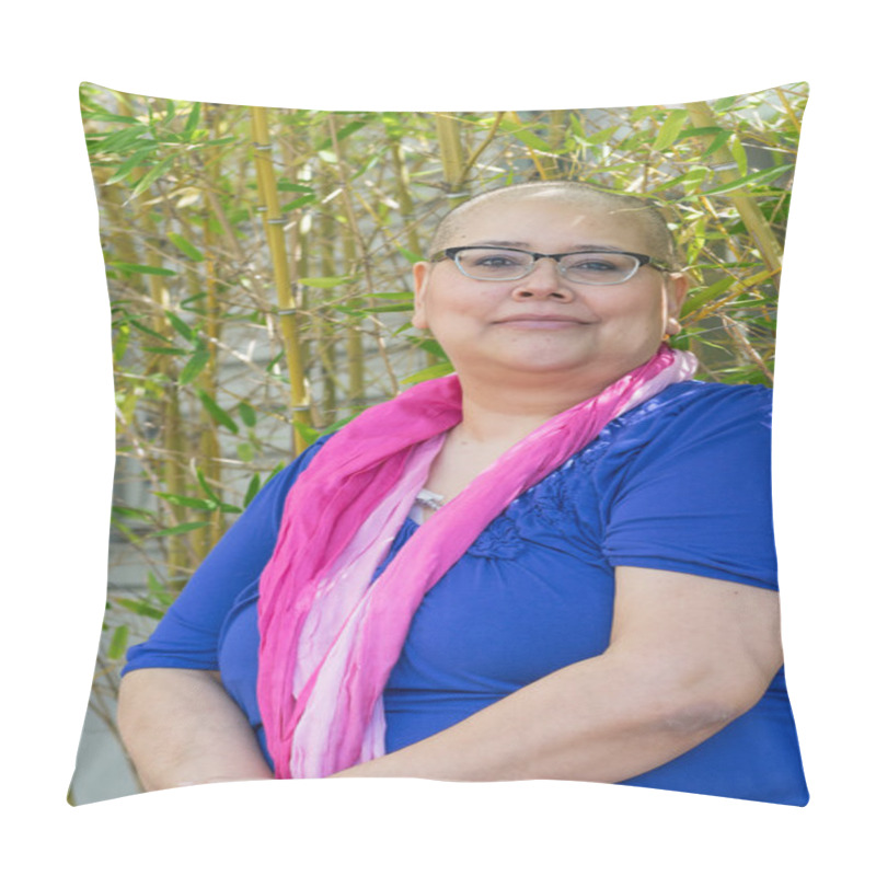 Personality  Woman Diagnosed With Cancer Maintains Positive Attitude pillow covers