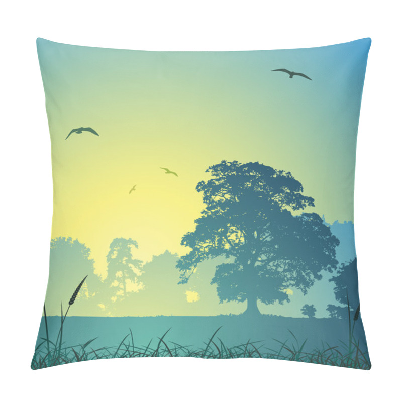 Personality  Meadow Landscape pillow covers