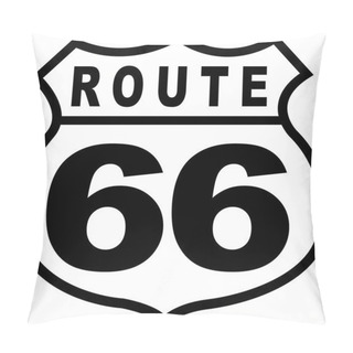 Personality  Route 66 Sign Pillow Covers