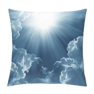 Personality  Dark Sky With Sun Pillow Covers