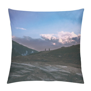 Personality  Majestic Mountain Landscape At Sunrise In Indian Himalayas, Rohtang Pass  Pillow Covers