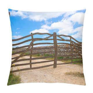 Personality  Menorca Traditional Wooden Fence In Balearic Islands Pillow Covers