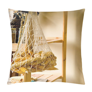 Personality  Hanged Dry Organic Corns In A Net Pillow Covers