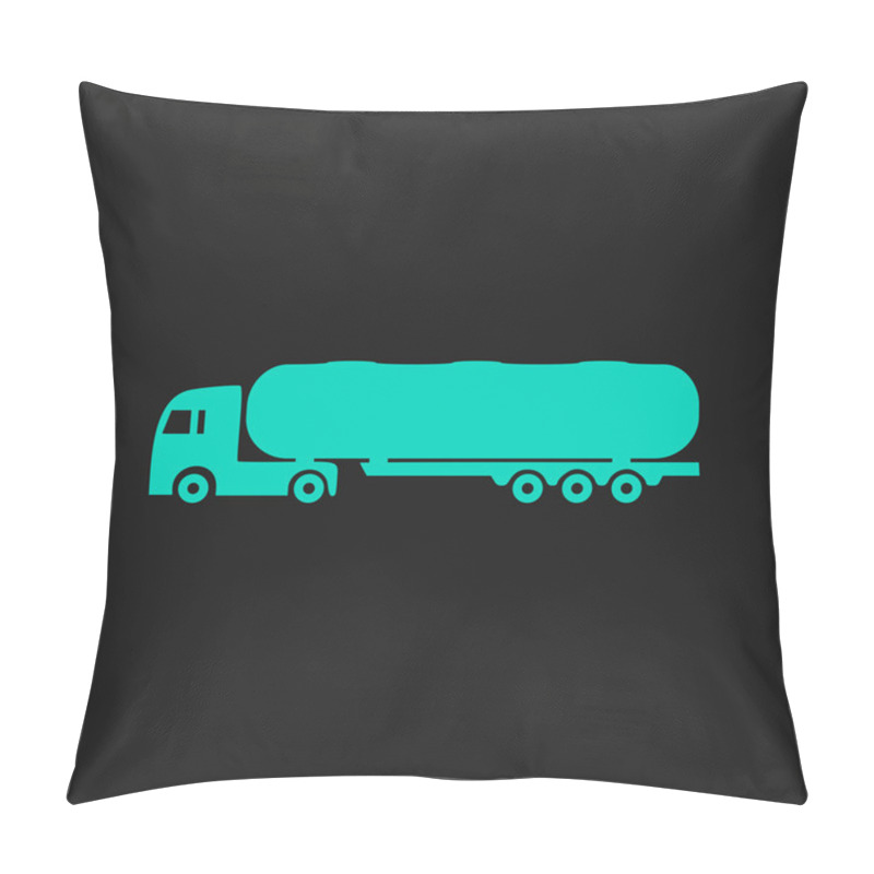 Personality  Tank Car Icon. Trailer  Pillow Covers